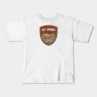 Hot Springs US National Park Arkansas Emblem Kids T-Shirt